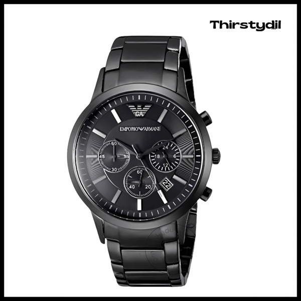 Armani Emporio Chronograph Analog Black Dial